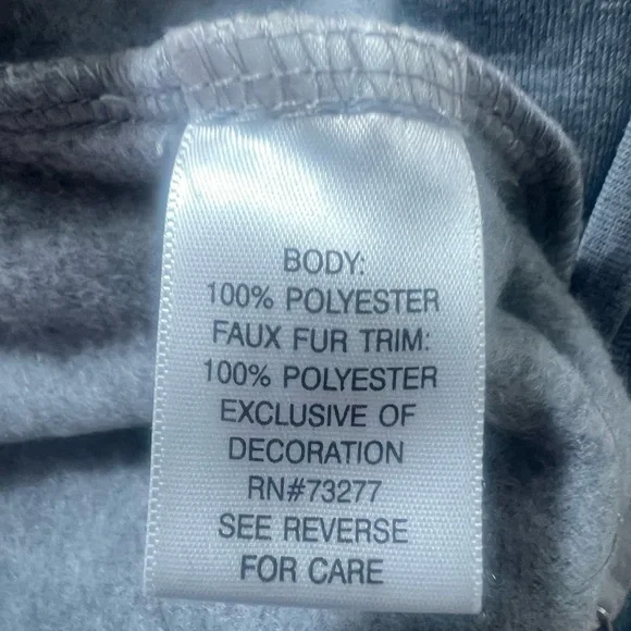 Croft & Barrow Gray Fleece Vest with Snowflake Embroidered Design small festive - Picture 10 of 10